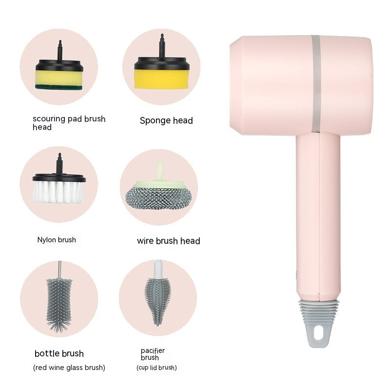 USB Rechargeable Electric Cleaning Brush For Kitchen